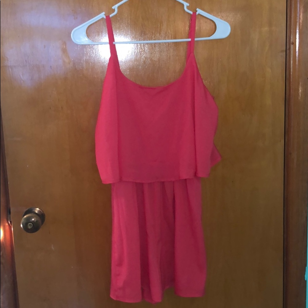 coral romper